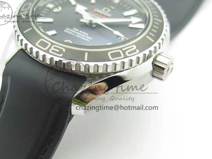1221 Planet Ocean Pro Ceramic Bezel 45mm 1:1 OMF Best Edition On Rubber Strap A8500 (Black Balance Wheel) MoistureWicking 8136